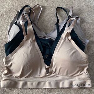 Nautica Women's Bra Set - Mauve and Black